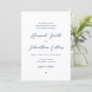 Invitation Mariage de l'église de mariée et de chambre, Paren