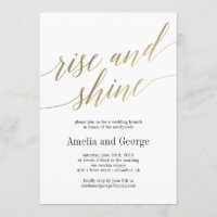 Mariage de levage et de brillance Brunch Faux Gold