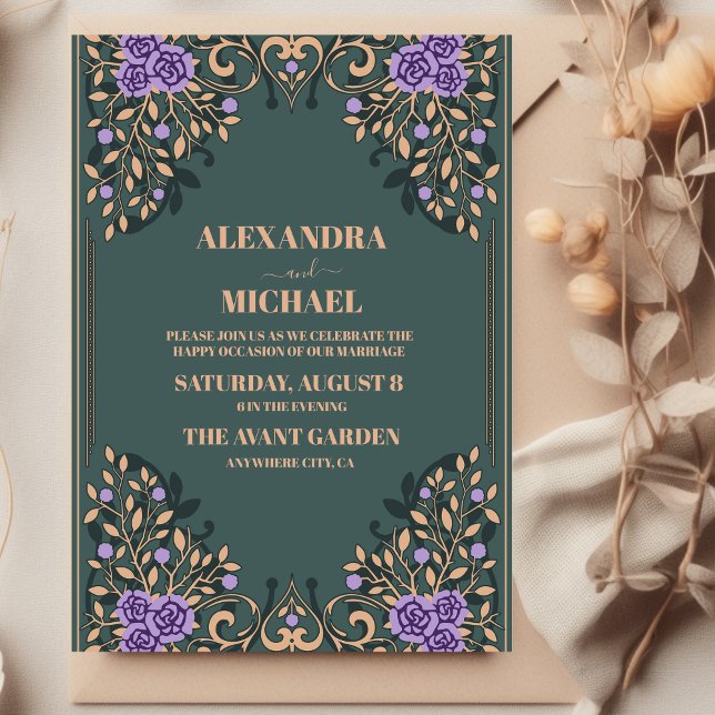 Invitation Mariage de livres vintage (Créateur téléchargé)
