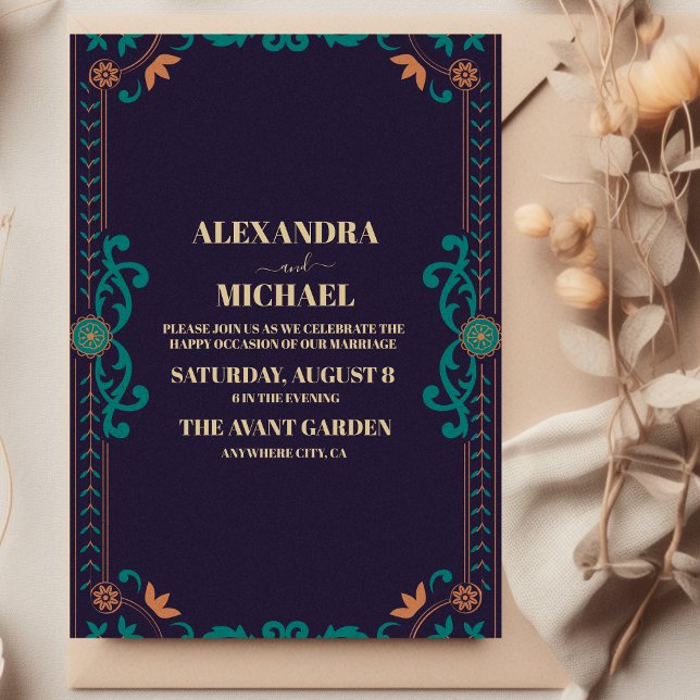 Invitation Mariage de livres vintage (Créateur téléchargé)