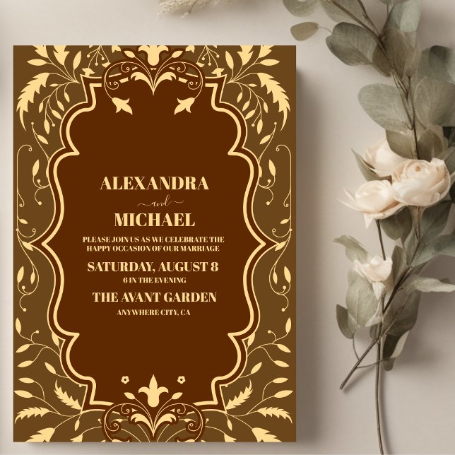 Invitation Mariage de livres vintage (Créateur téléchargé)
