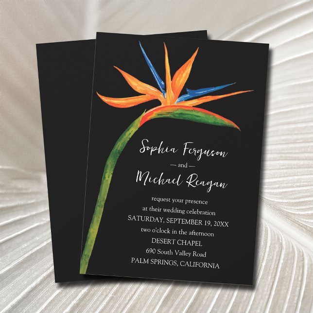 Invitation Mariage de l'Oiseau du Paradis (Créateur téléchargé)