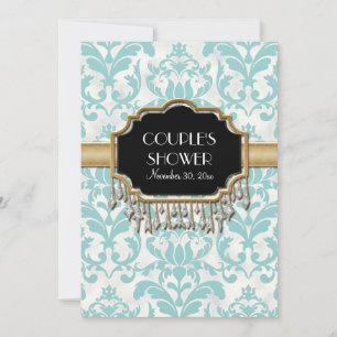 Invitation Mariage de lunettes dorées vieilles et démontées