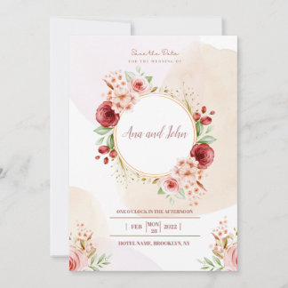 Invitation Mariage de luxe