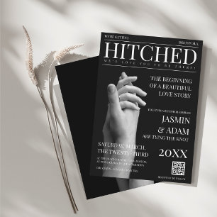Invitation Mariage de Luxe en Mode Sombre Magazine Hitched