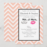 Mariage de M. et Mme Peach Moustache et Lèvres