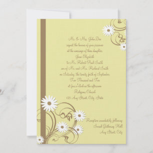 Invitation Mariage de marguerite