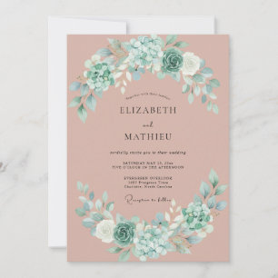 Invitation Mariage de Mauve Charmant et Succulent