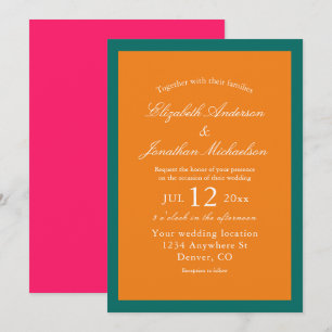 Invitation Mariage de mixage et de correspondance minimaliste