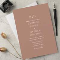 Mariage de monogramme de gabarit minimal