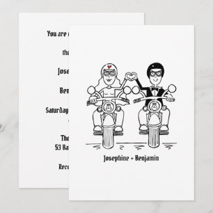 Invitation Mariage de Motocycliste