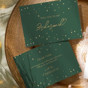Invitation Mariage de Noël classique Bridesmaid Proposition