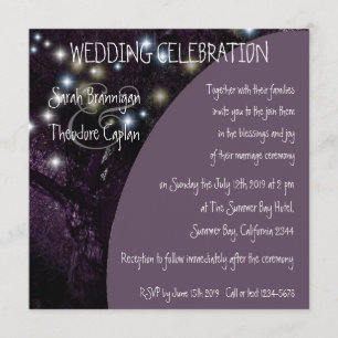 Invitation mariage de nuit Oak Tree