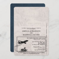 Mariage de passeport bleu de la Marine Philippines