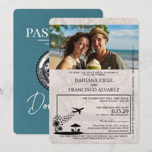 Invitation Mariage de passeport de République dominicaine tur