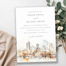 Mariage de paysage de l'aquarelle Atlanta Georgia
