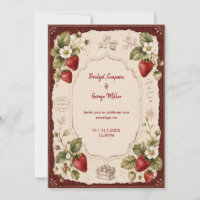 Mariage de paysan botanique à la fraise victorienn