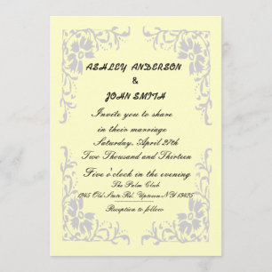 Invitation Mariage de personnaliser