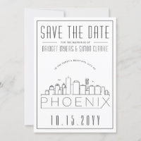 Mariage de Phoenix - Skyline stylisé - Save the Da