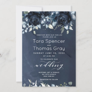 Invitation Mariage de pivoines en cascade 2