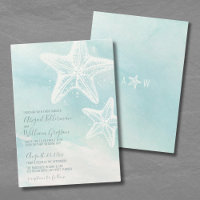 Mariage de plage d'été de Starfish Watercolor