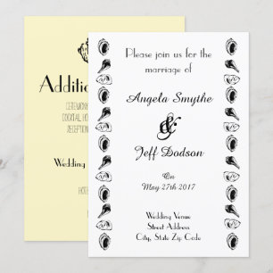 Invitation Mariage de plage élégant