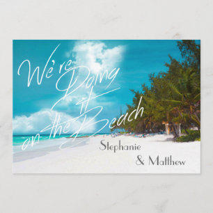 Invitation Mariage de plage Nous le faisons sur le Mariage de