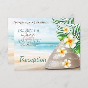 Invitation Mariage de plage pour le Mr & Mrs.   Réception