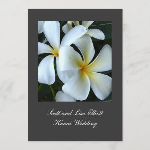 Invitation Mariage de Plumeria de Kauai