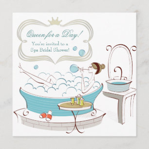 Invitation Mariage de princesse de Spa Shower de mariage