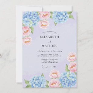 Invitation Mariage de printemps enchanté lavande
