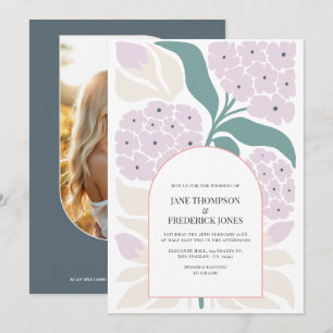 Invitation Mariage de printemps floral côtier moderne