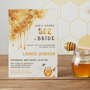 Invitation Mariage de Rêve Abeille à l'Aquarelle
