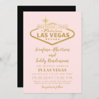 Mariage de rêve rose à Las Vegas