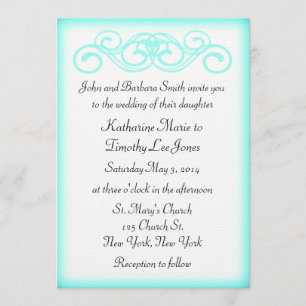 Invitation Mariage de rouleau de conte de fées