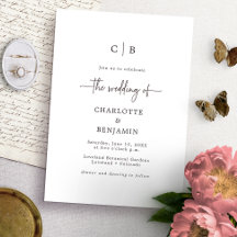 Mariage de script Monogramme