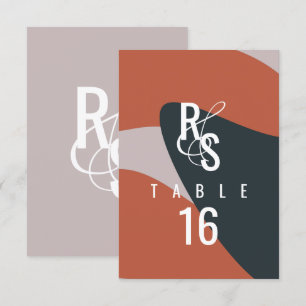 Invitation Mariage de siège en terre cuite noire biologique