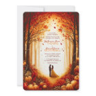 Mariage de silhouette de récolte d'automne enchant
