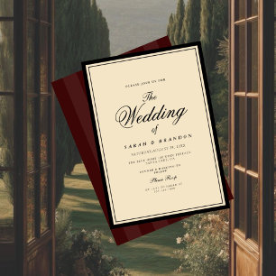 Invitation Mariage de style luxueux classique élégant vintage