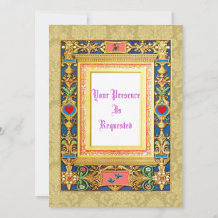 Invitation Mariage de style médiéval