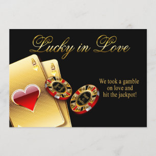 Invitation Mariage de style Sophie Casino DEMANDEZ LES NOMS S