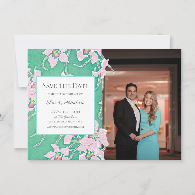 Invitation Mariage de Tori Sauvez les Dates (Devant)