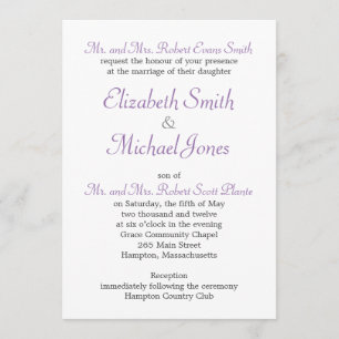Invitation Mariage de trame Rose Vintage