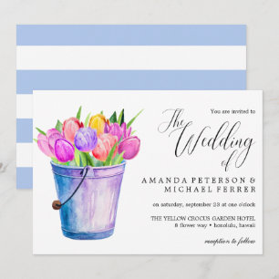 Invitation Mariage de tulipes Flower tendance