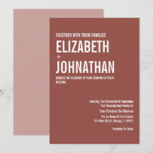 Mariage de typographie Rose Boho Dusty simple