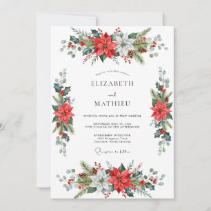 Invitation Mariage de vacances rouge vibrant