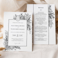 Mariage de verdure blanche et noire Détails du mon