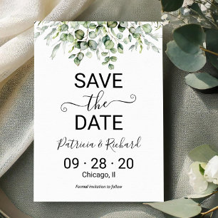 Invitation Mariage de verdure Enregistrez la date
