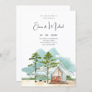Invitation Mariage de voyage minimaliste