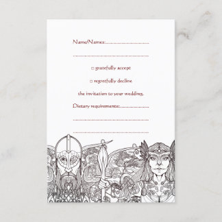 Invitation Mariage de Woden & Fríge RSVP